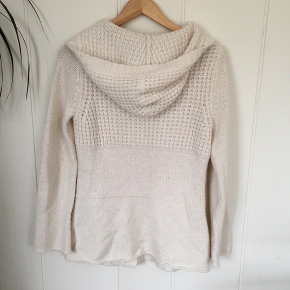 Mossimo Supply Co. Creamy White Knit Hooded Cardi - Picture 3 of 12